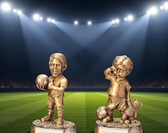 Funny Football Trophy – Custom Engraved Soccer Awards, Humorous Sports Prizes, 6 Options