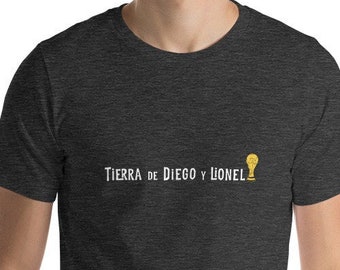 Maglietta da calcio dell'Argentina: Messi e Diego, campioni del mondo