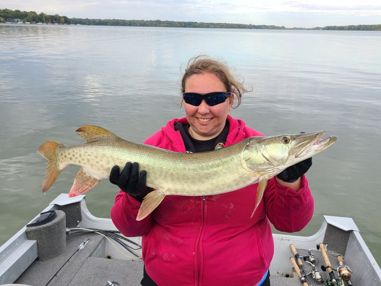 Muskie Bucktail Fishing Lure Lemon Lime 