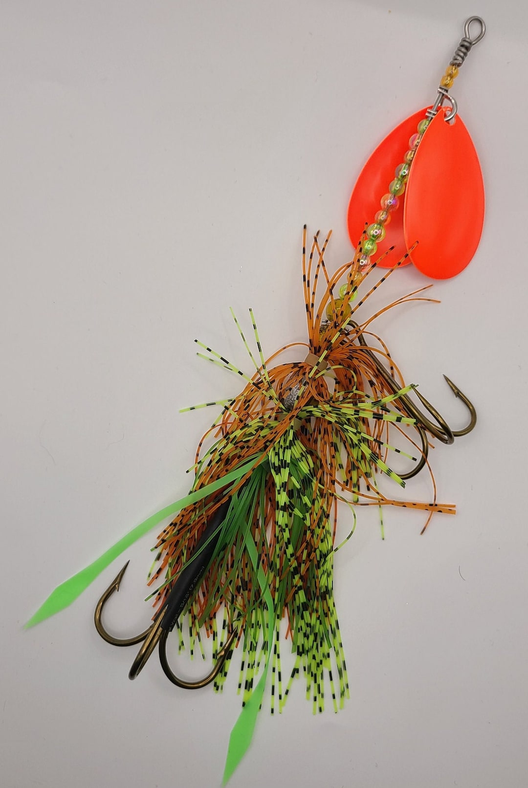 Muskie Bucktail Fishing Lure Tailed Tiger Etsy