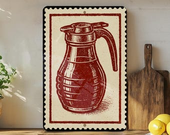 Vintage Caroga Cane Syrup Metal Sign - Etsy