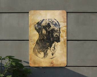 Spanish Mastiff Vintage Style Metal Sign, Dog Lover Gift, Home Decor, Wall Art, Pet Memorabilia