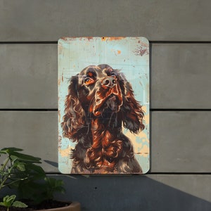 Field Spaniel Metal Sign, Vintage Style, Dog Lover Gift, Wall Decor, Home Decoration