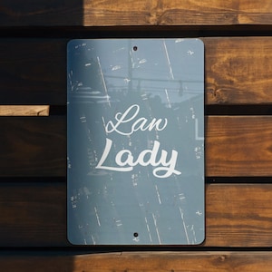 Law Lady Aluminum Sign - Metal Sign, Legal Office Decor, Attorney Gift, Justice Symbol, Lawyer Wall Art