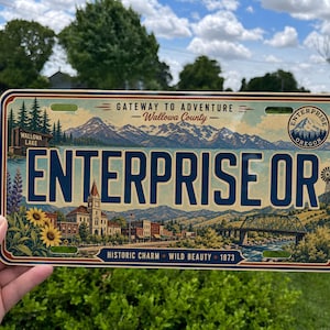 Enterprise Retro Style License Plate, Enterprise Car Tag, Enterprise Novelty Auto Plate, Enterprise Vehicle Plate Decor