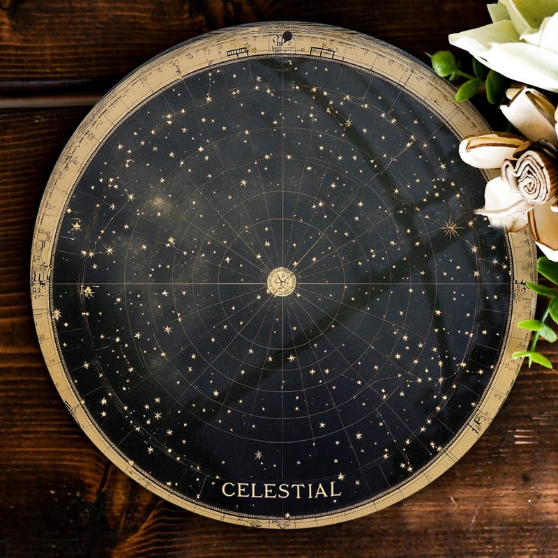 Antique Star Chart Etsy