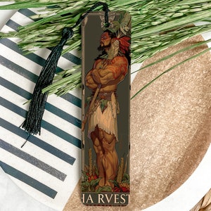 Rongo Maori God Bookmark, Harvest Symbol, Fertile Lands, Agriculture Deity, Crop Theme