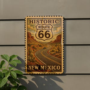 a sign for Historic Route 66 in New Mexico.