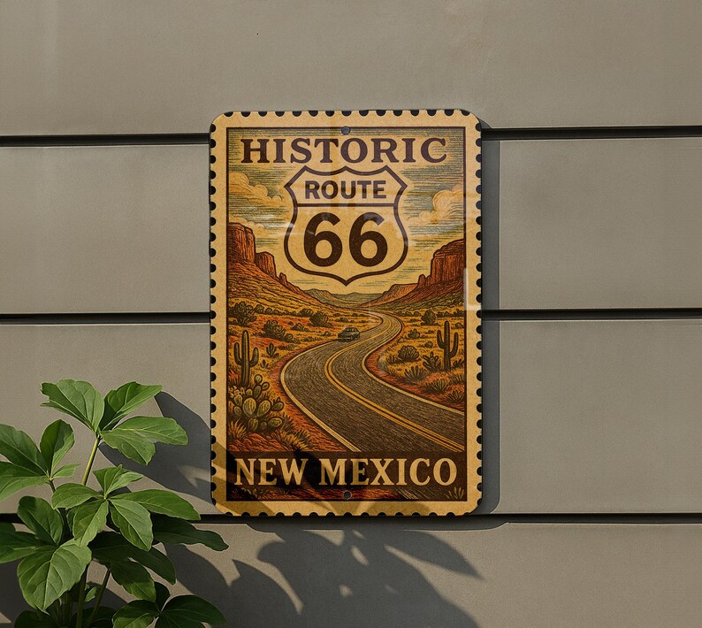 a sign for Historic Route 66 in New Mexico.