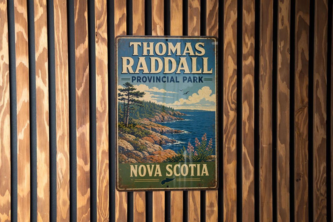Tom Raddall Thomas Raddall Provincial Park Nova Scotia Vintage Style Metal Sign ...