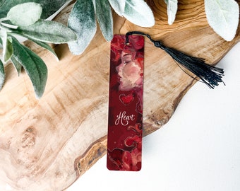 Heart Bookmark, Metal Bookmark, Love Bookmark, Romance Bookmark, Gift Bookmark