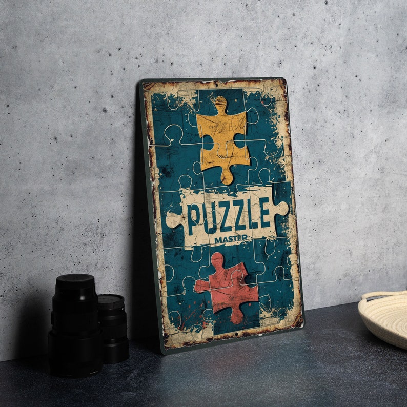 a picture of a puzzle on a table