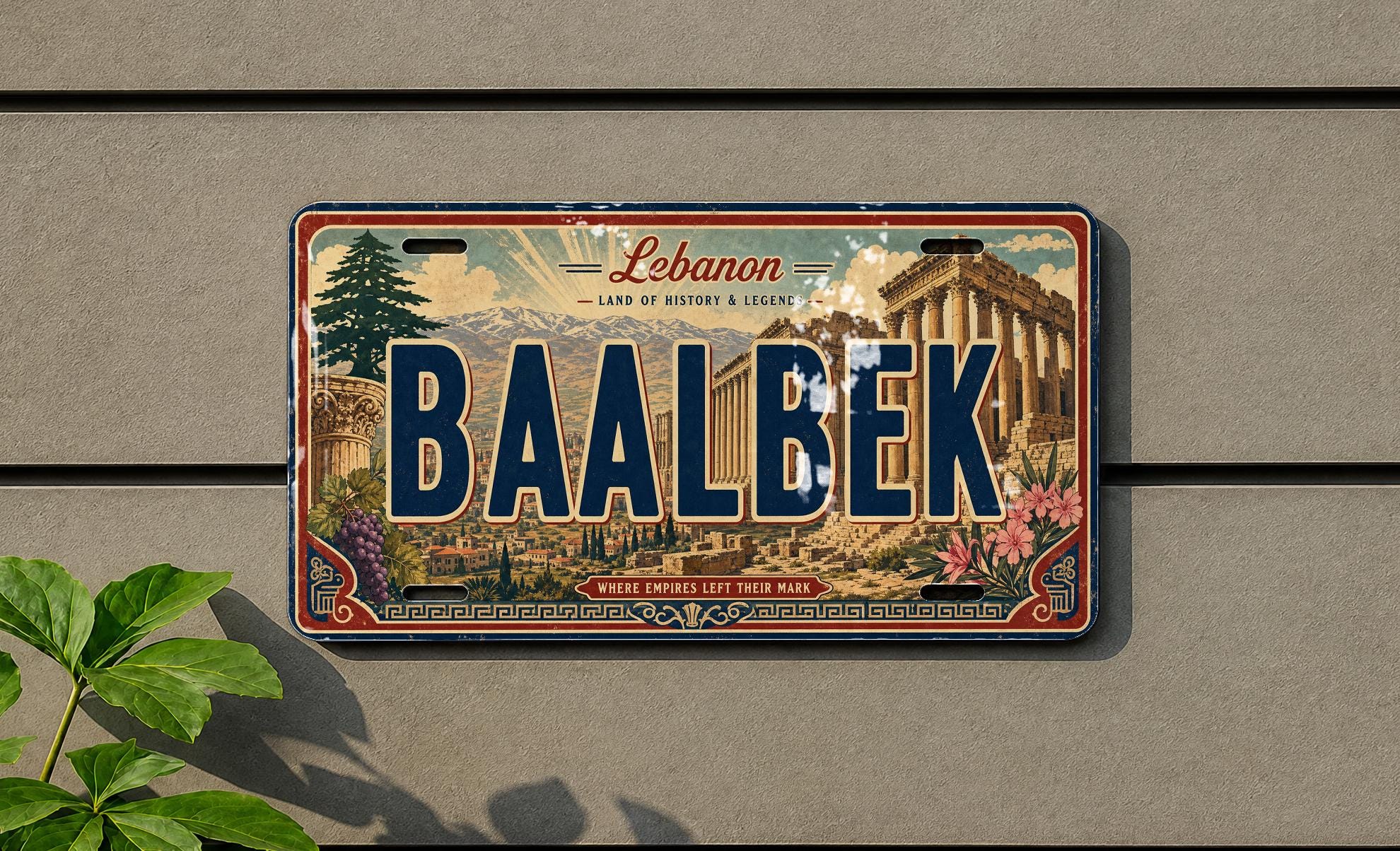 Lebanese License Plate - Etsy