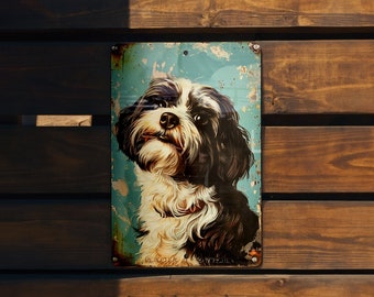 Havanese Vintage Style Metal Sign, Dog Lover Decor, Pet Wall Art, Retro Home Accessory, Animal Gift Idea