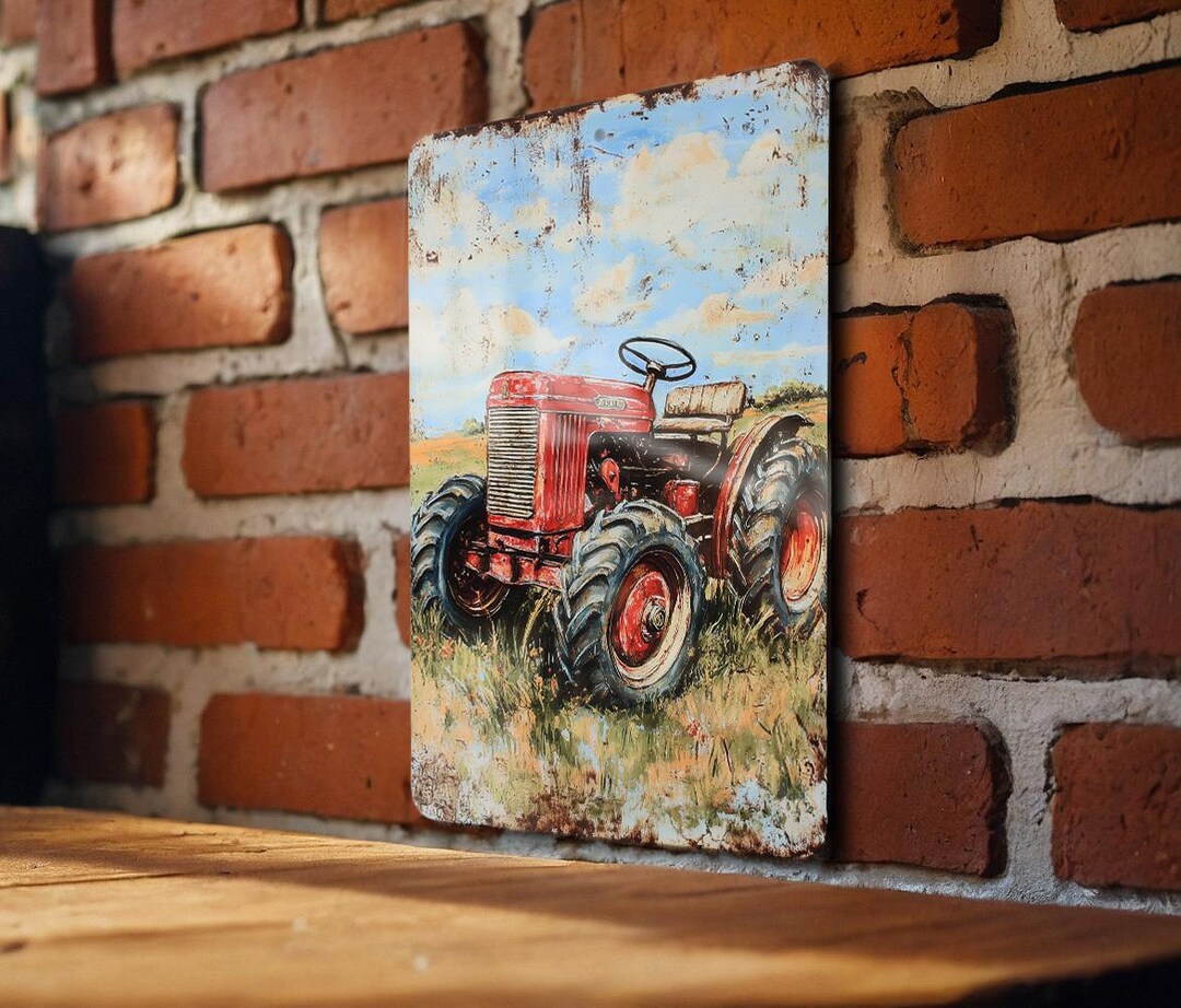 Tin Rustic Signs Vintage Style Tin Sign, Farmhouse Wall Decor, Rustic Metal Sign, Hand ...