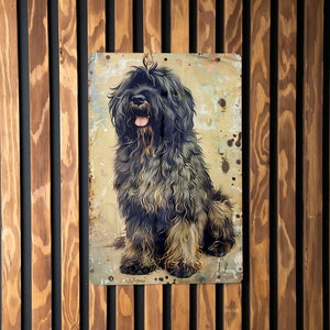 Bergamasco Sheepdog Metal Sign, Vintage Style, Dog Lover Gift, Home Decor, Wall Art