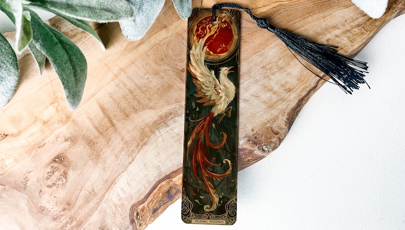 Lynx Rising Bookmark Rising Phoenix Metal Bookmark, Phoenix Rising Art, Unique Bookmarks ...