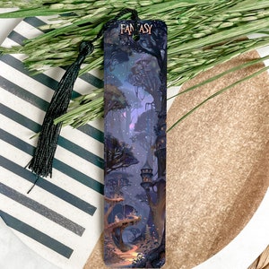 Fantasy Metal Bookmark, Fantasy Themed Bookmark, Unique Book Accessories, Engraved Bookmark, Gift for Readers