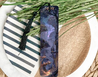Fantasy Metal Bookmark, Fantasy Themed Bookmark, Unique Book Accessories, Engraved Bookmark, Gift for Readers