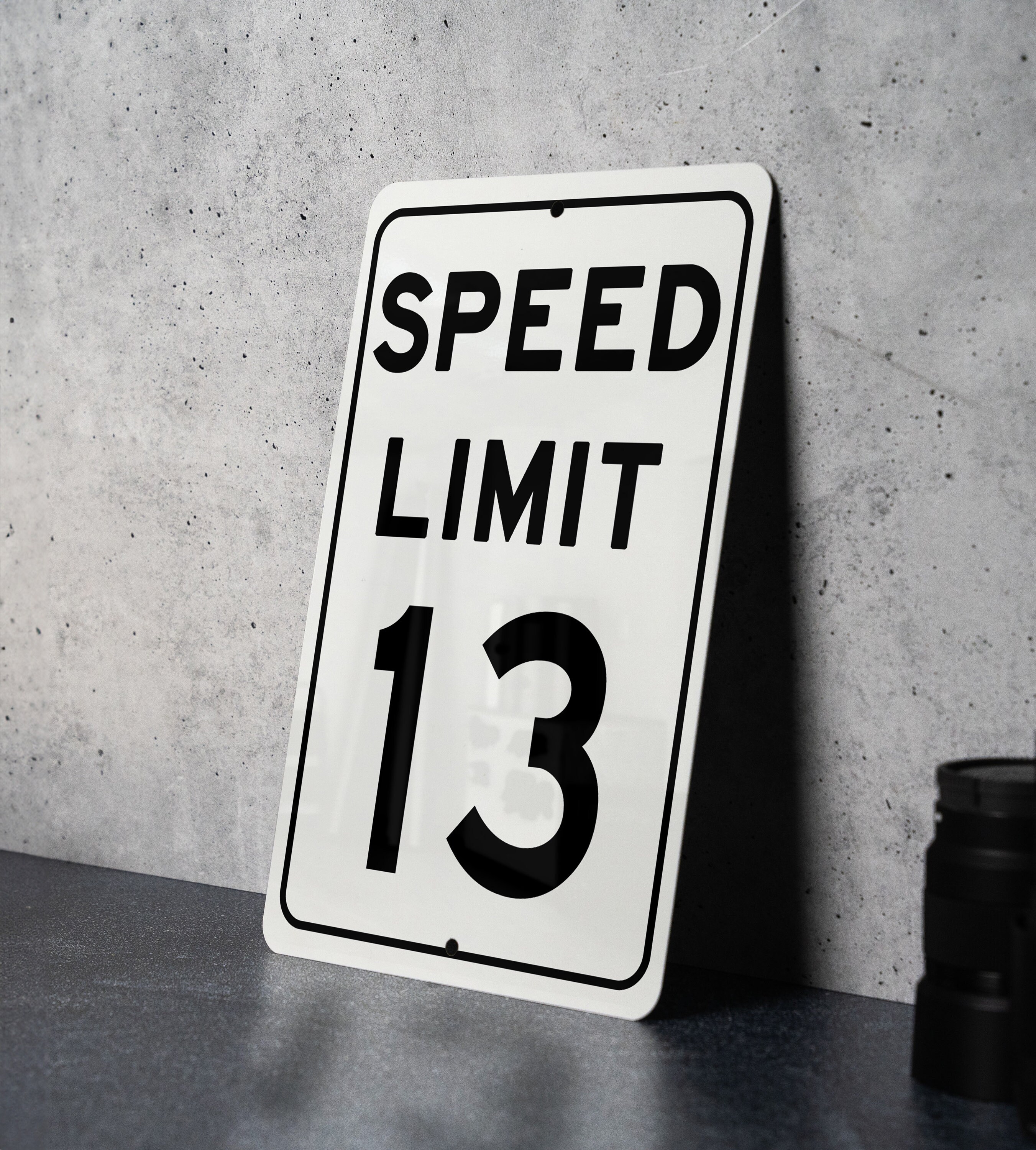 【未開封】 MEMI/SPEED LIMIT Maximum Speed 20 MPH Sign, Go Slow Sign , SKU: K-6709