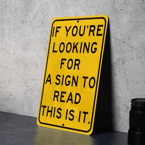 Metal Sign for Book Lovers, Home Library Decor, Reading Nook Accessory ...