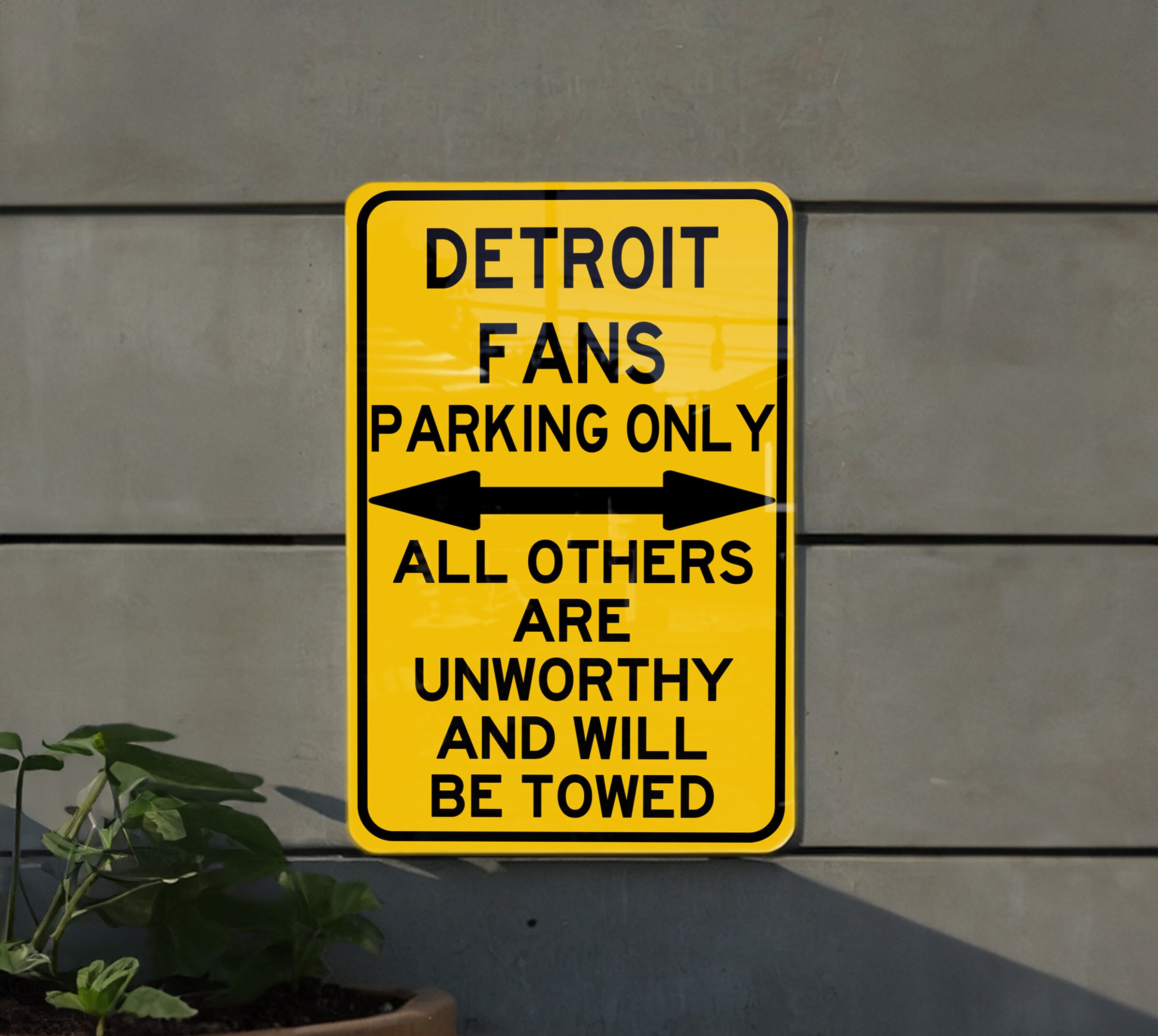 M Fans Only Sign Detroit Fans Only, Metal Sign, Exclusive Parking, Fan Decor, Unique ...