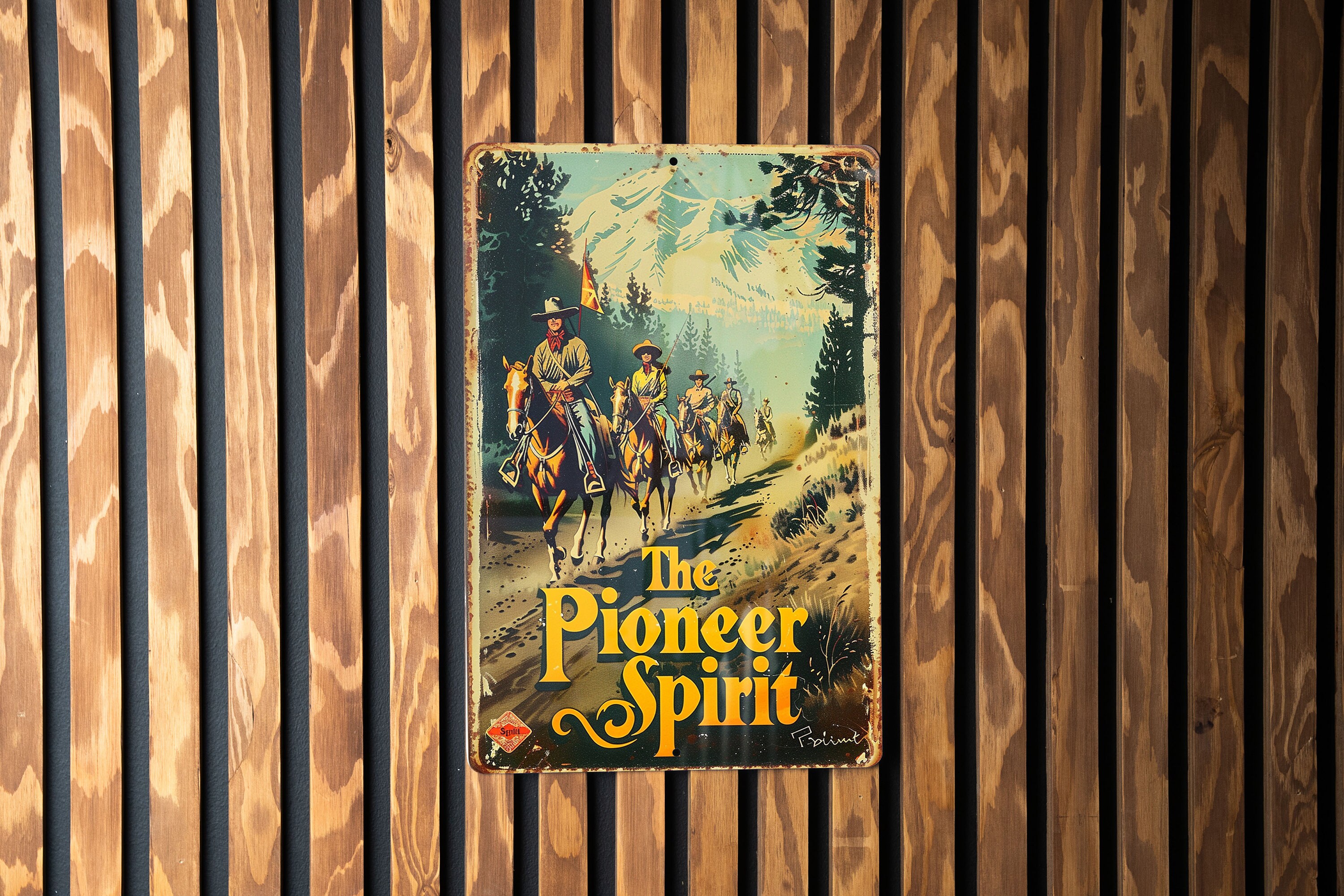 Oregon Trail Sign, Pioneer Spirit Decor, Westward Expansion