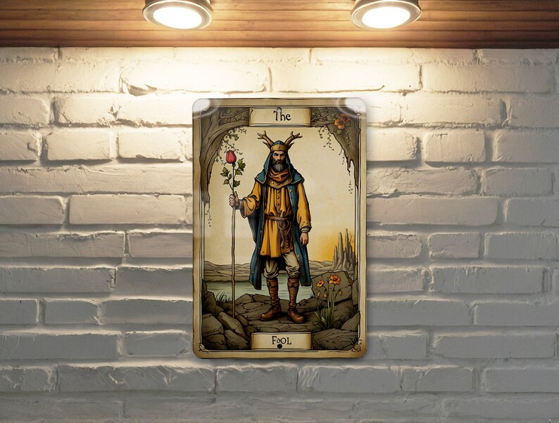 DND Style the Fool Wall Art Metal Sign - Fantasy Journey, Medieval ...