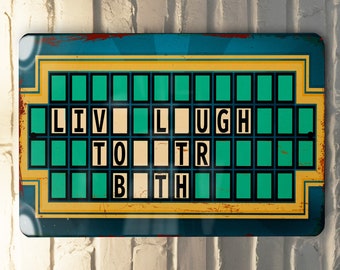 Live Laugh Toaster Metal Sign, Funny Bath Decor, Guess The Phrase, Unique Wall Art, Kitchen Humor