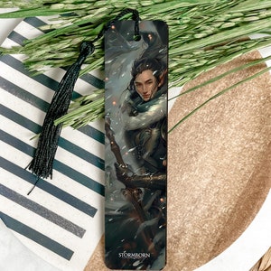 Fantasy-Themed Metal Bookmark, STORMBORN Text, Book Lover Gift, Unique Reading Accessory, Durable Page Marker