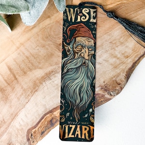 Wise Wizard Metal Bookmark, Fantasy Reading Accessory, Unique Book Lover Gift, Mystical Decor, Enchanted Library Essential