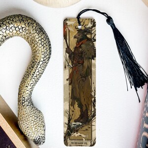 Necromancer Metal Bookmark, Fantasy Reading Accessory, Unique Book Lover Gift, Dark Arts Bookmark, Magic-Themed Page Marker