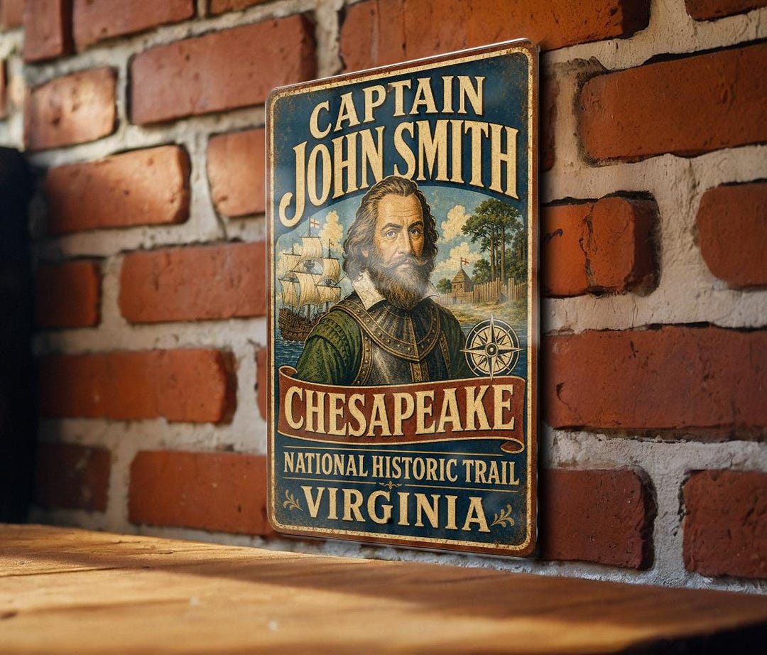 Captain John Smith Chesapeake National Historic Trail Vintage Style ...