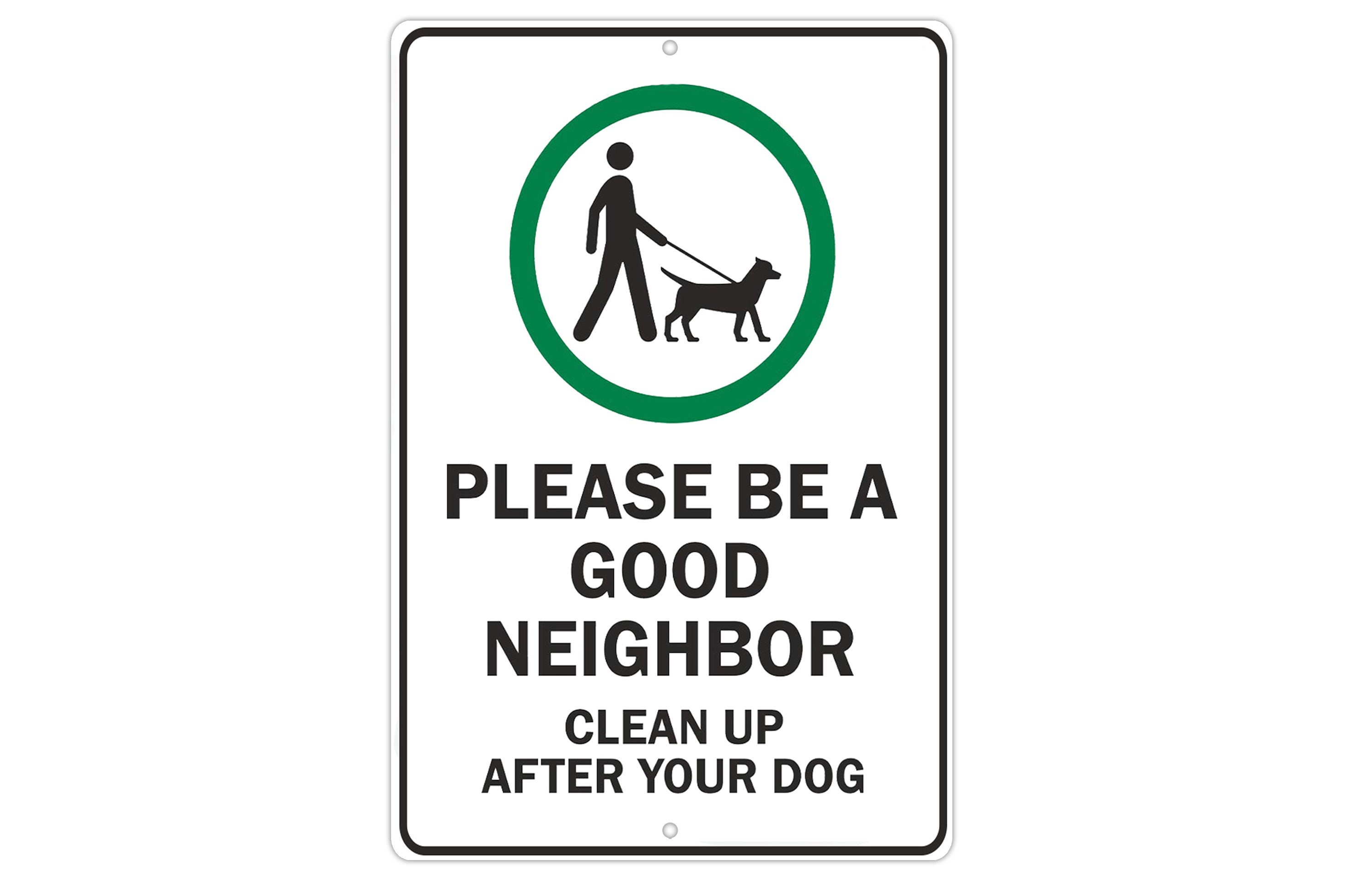 Pick up After Your Dog Metal Yard Sign Be a Good Neighbor Etsy