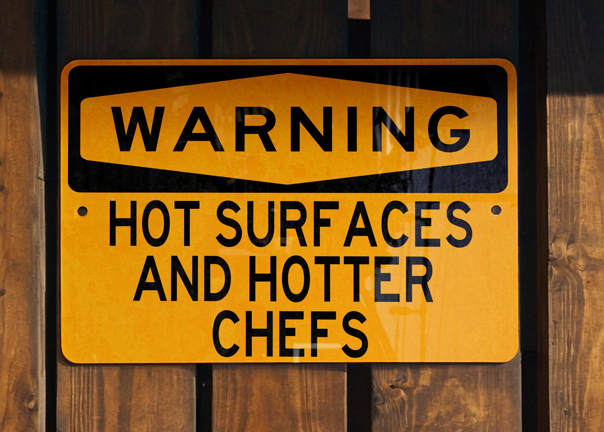 Hot Surfaces and Chefs Metal Sign, Kitchen Decor, Wall Art, Cooking ...