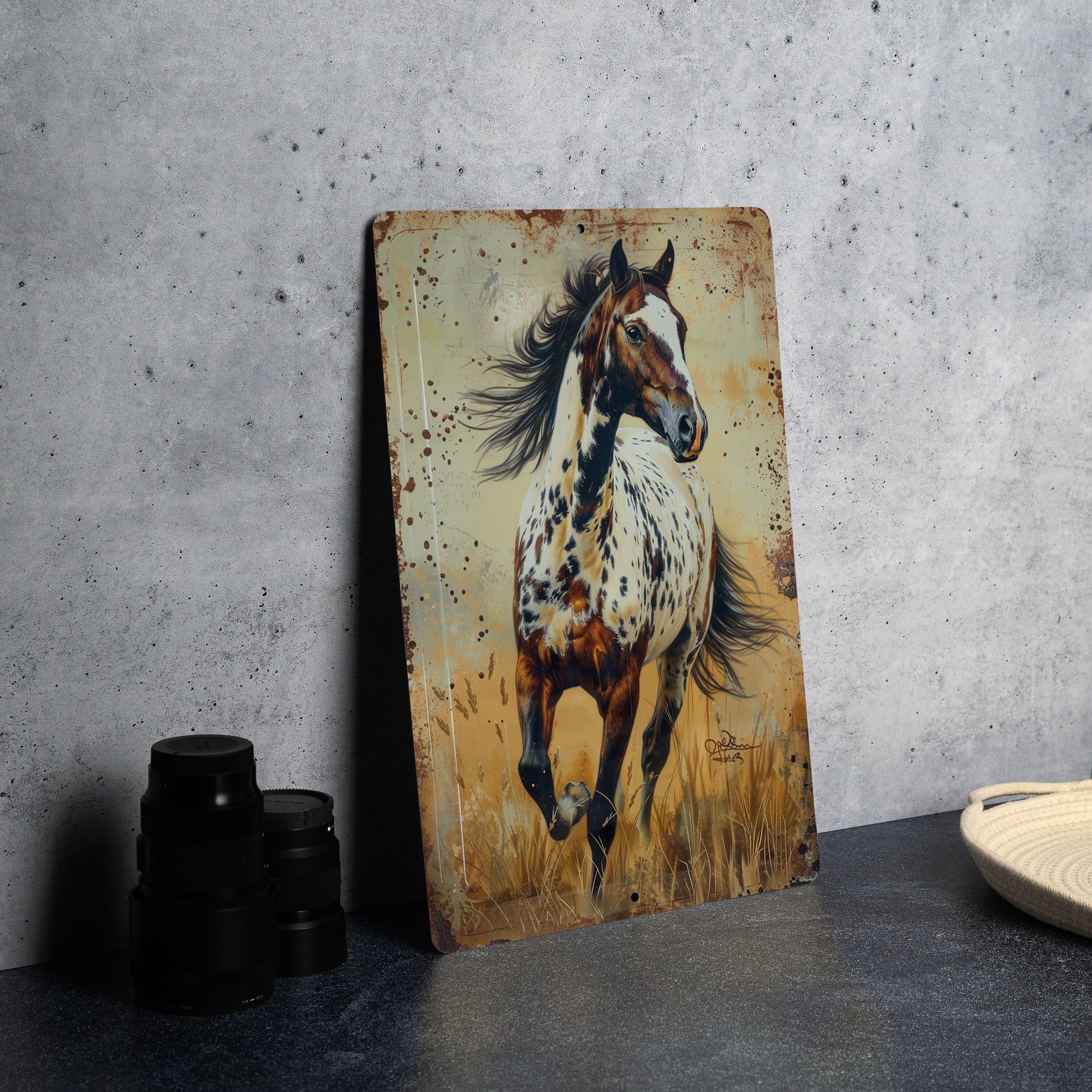 Appaloosa Horse Metal Sign, Vintage Style Decor, Wall Art, Equestrian Gift, Home Decoration