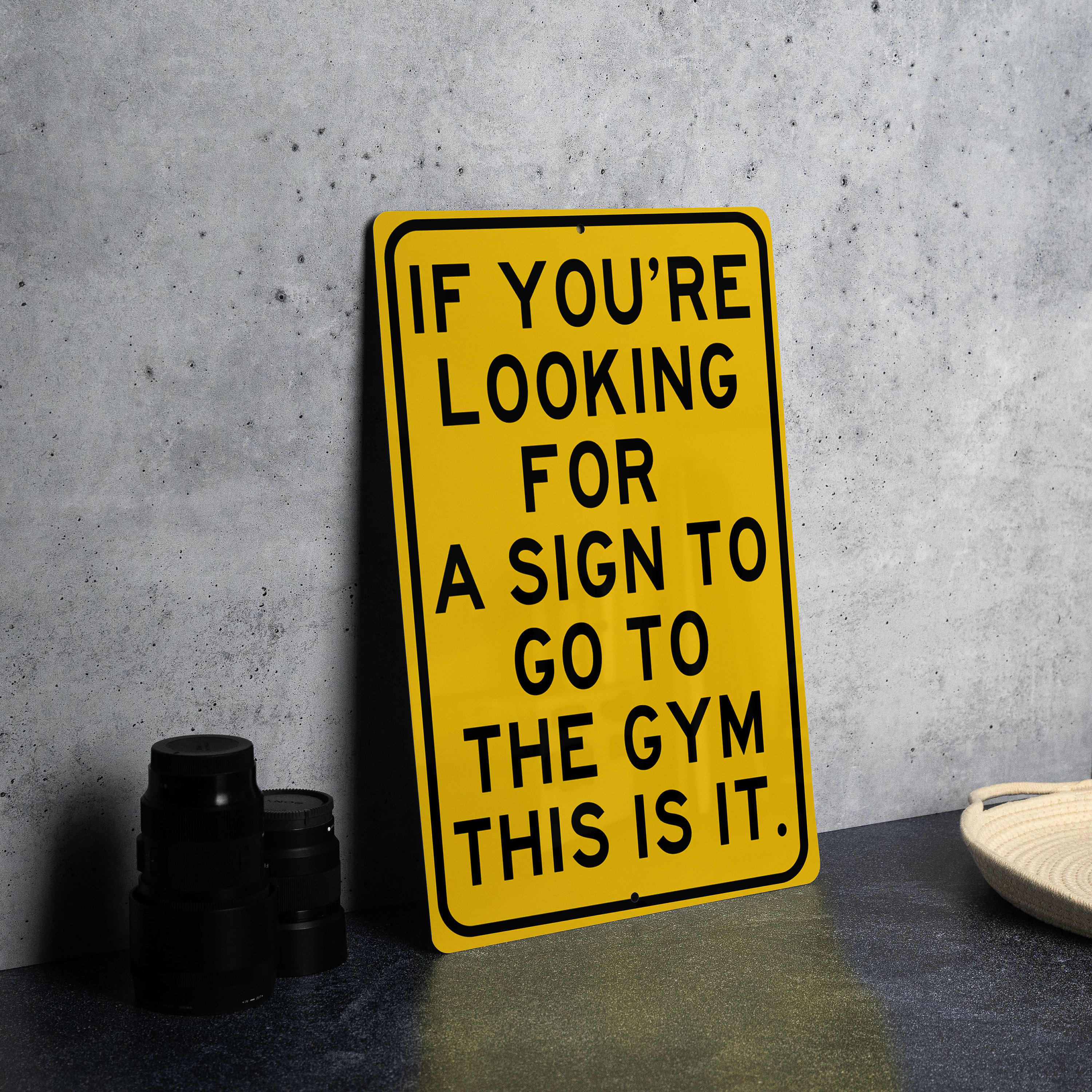Motivational Gym Metal Sign, Workout Inspiration, Fitness Wall Decor ...