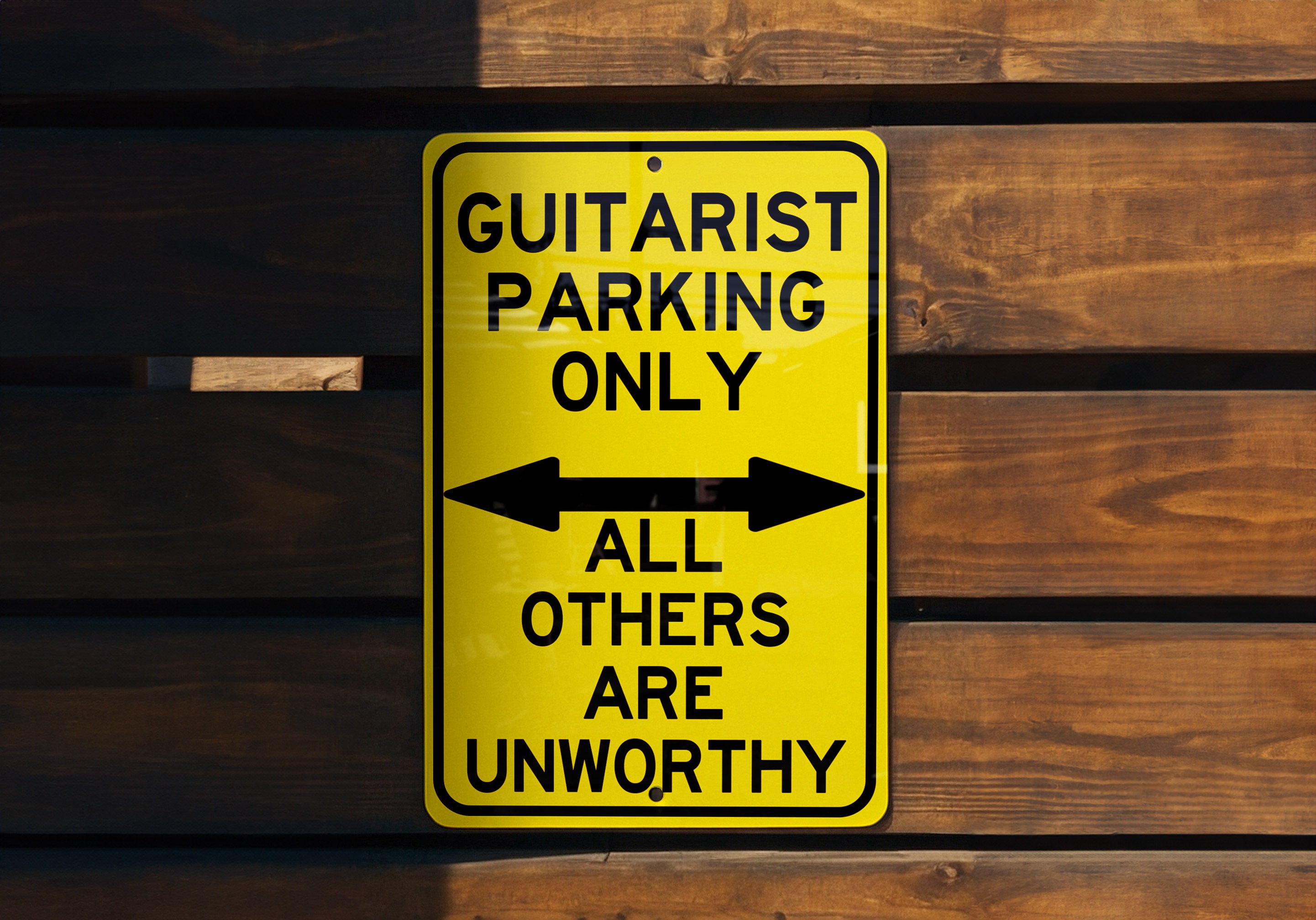 Guitarist Parking Only Metal Sign, Musician Wall Decor, Guitar Lover ...