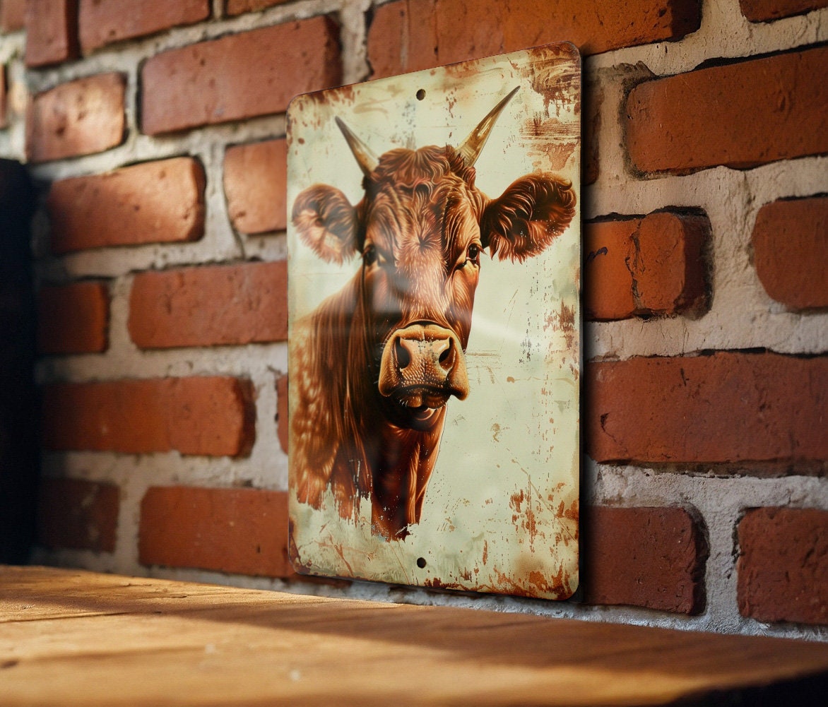 Beefmaster Cattle Sign, Vintage Style Metal Sign, Farmhouse Decor ...