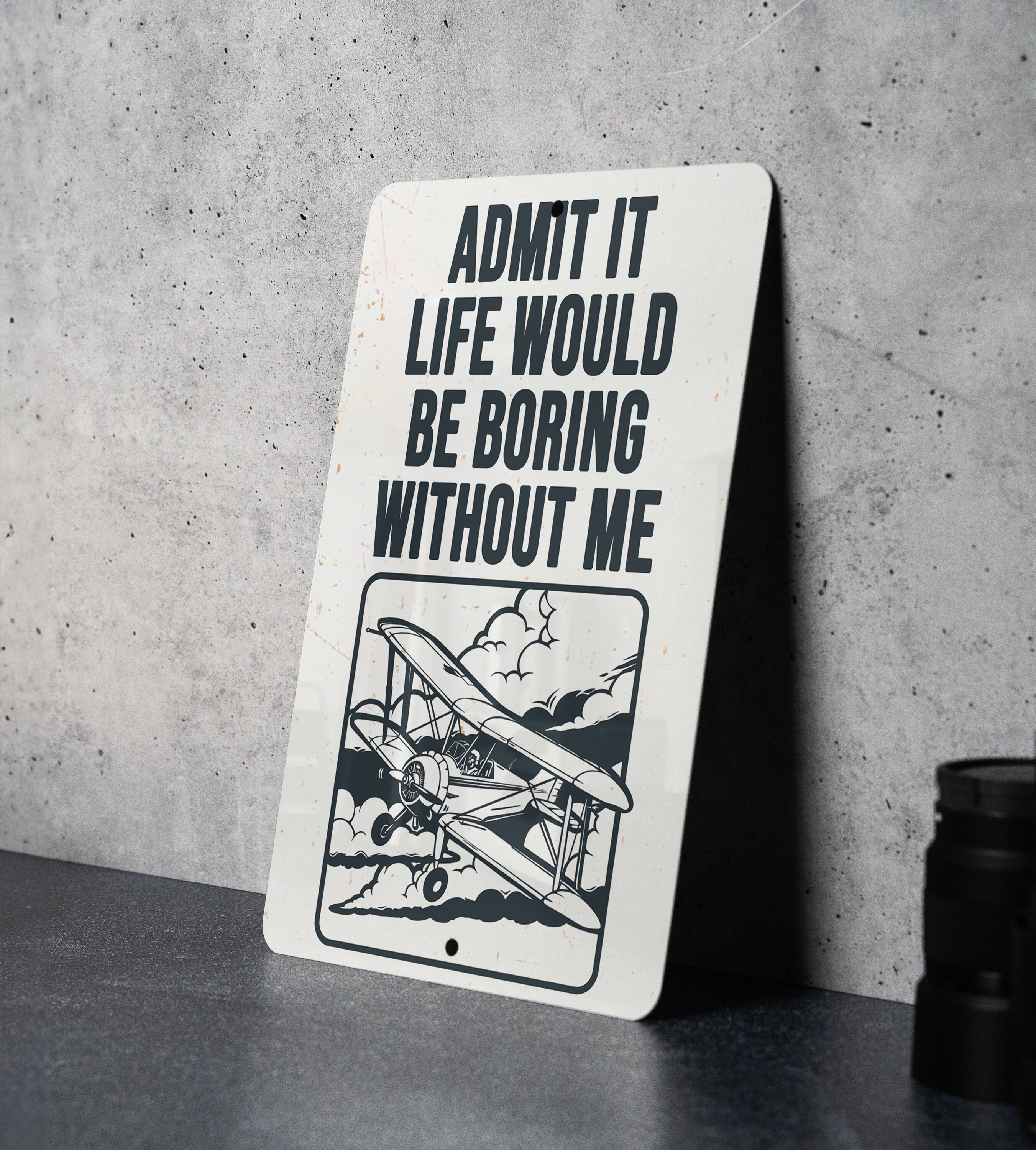 Airplane Metal Sign - Aviation Decor, Pilot Gift, Wall Art, Hangar Sign ...
