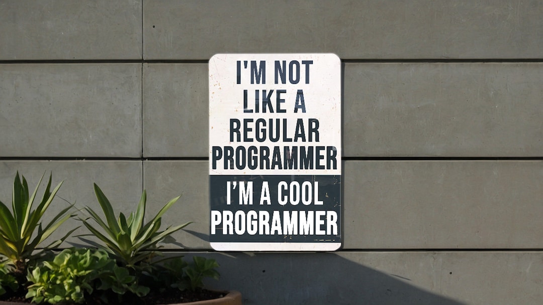 Cool Programmer Metal Sign, Programming Decor, Tech Office Art, Geek ...