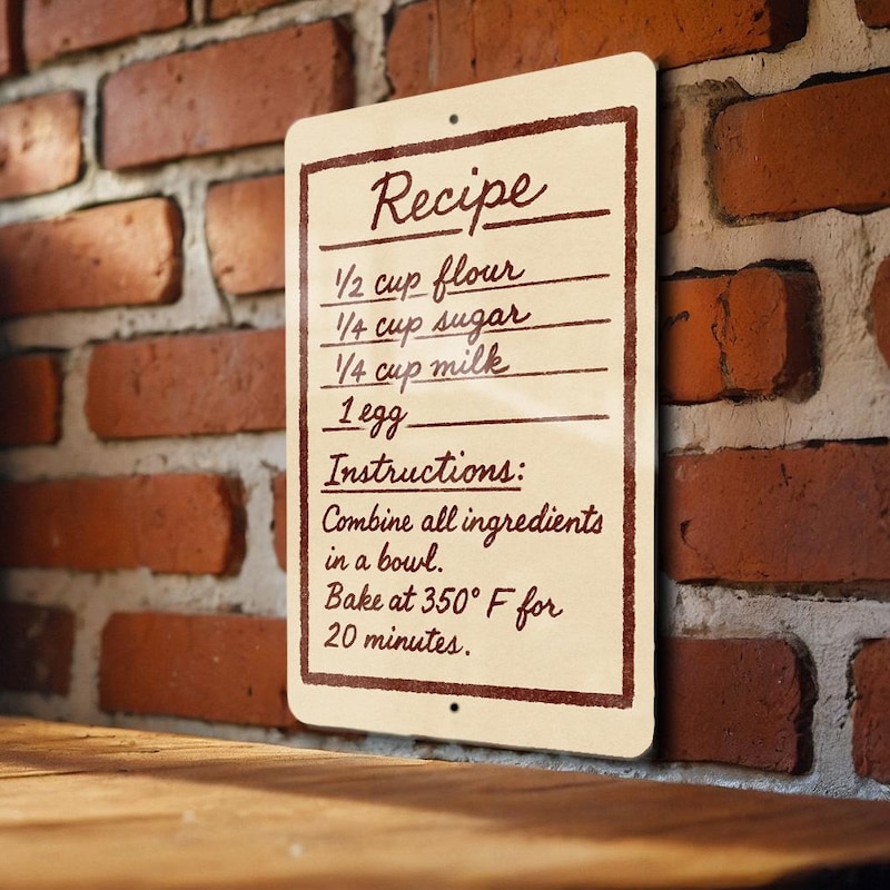 Handwritten Recipe Sign - Etsy