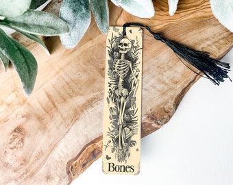 Metal Skeleton Bookmark, Halloween Bookmark, Spooky Bones, Unique Book Accessories, Gift for Readers