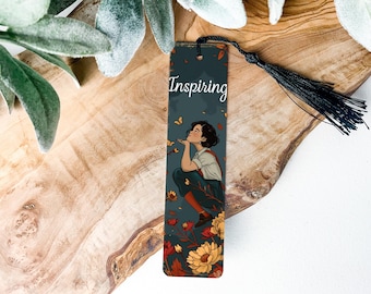Inspiring Metal Bookmark, Biography Themed, Reading Accessory, Unique Bookmarks, Gift Idea