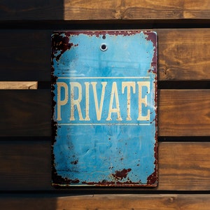Vintage Style Metal Sign, Funny Wall Decor, Retro Signage, Unique Home Accents, Classic Room Decoration
