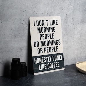 Coffee Lover Metal Sign, Kitchen Decor, Wall Art, Gift for Coffee Lovers, Home Decoration