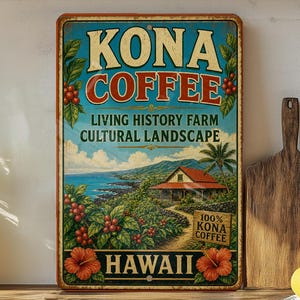 Hawaiian Coffee Sign - Etsy