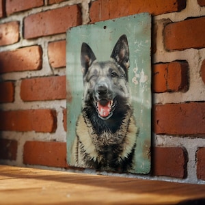 Norwegian Elkhound Metal Sign, Vintage Style Decor, Dog Lover Gift, Wall Art, Rustic Home Decoration