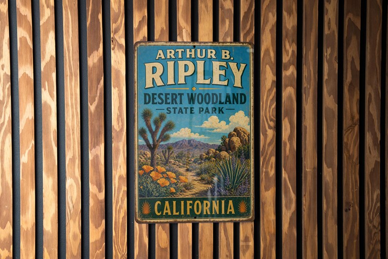 Arthur B Ripley Desert Woodland State Park California Vintage Style ...