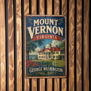George Washington Metal Sign - Etsy